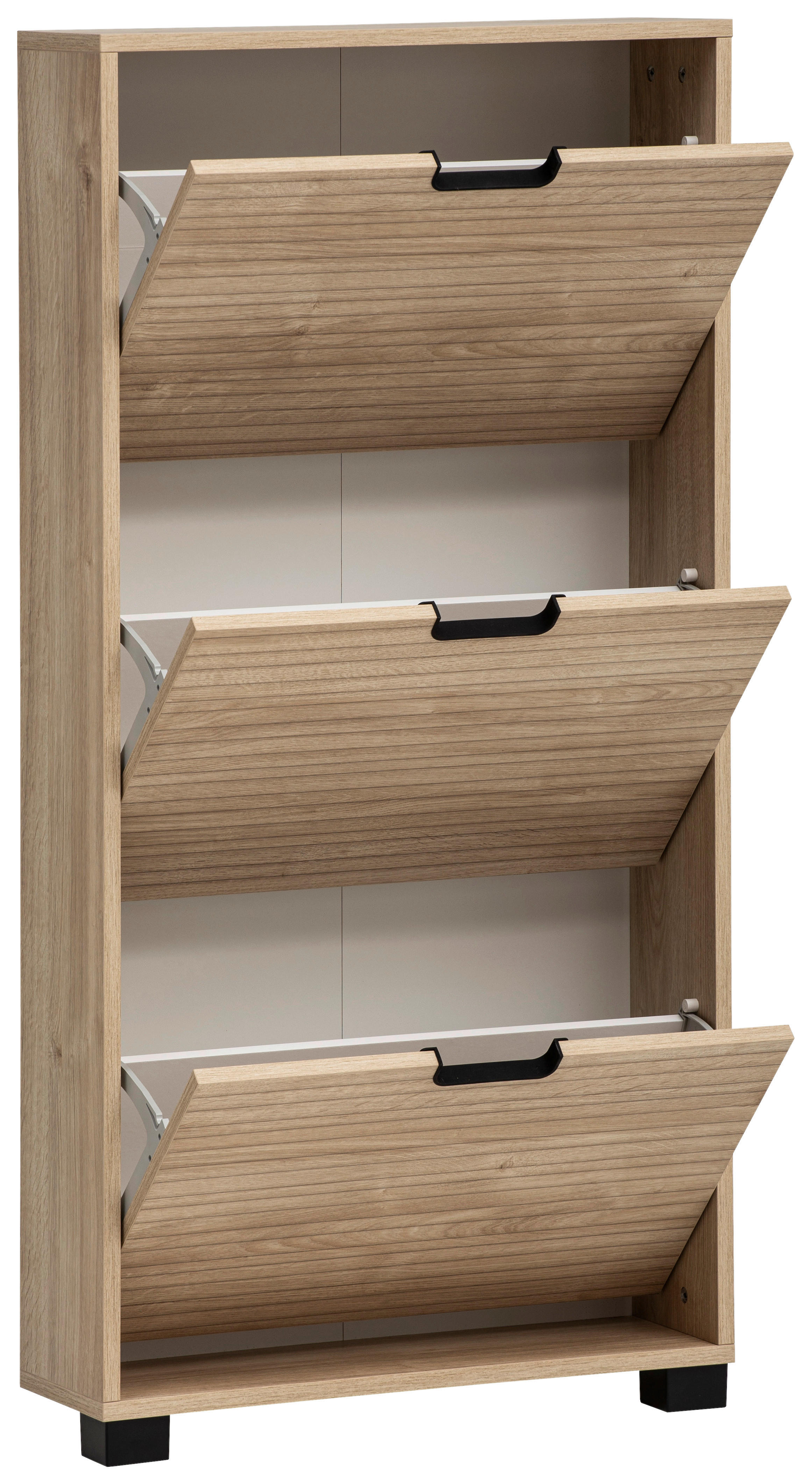 Schuhkipper Emmik Eiche Eiche weiß Nachbildung B/H/T: ca. 59,8x124x19,55 cm Emmik - Eiche (59,80/124,00/19,55cm) - Möbelpartner