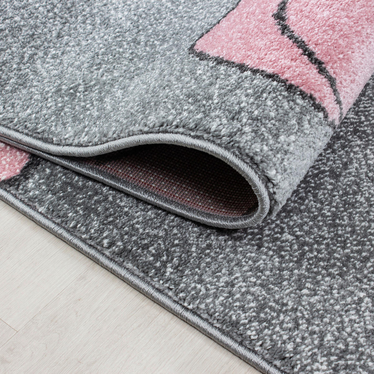 Ayyildiz Teppich KIDS pink B/L: ca. 80x150 cm KIDS - pink (80,00/150,00cm) - Ayyildiz