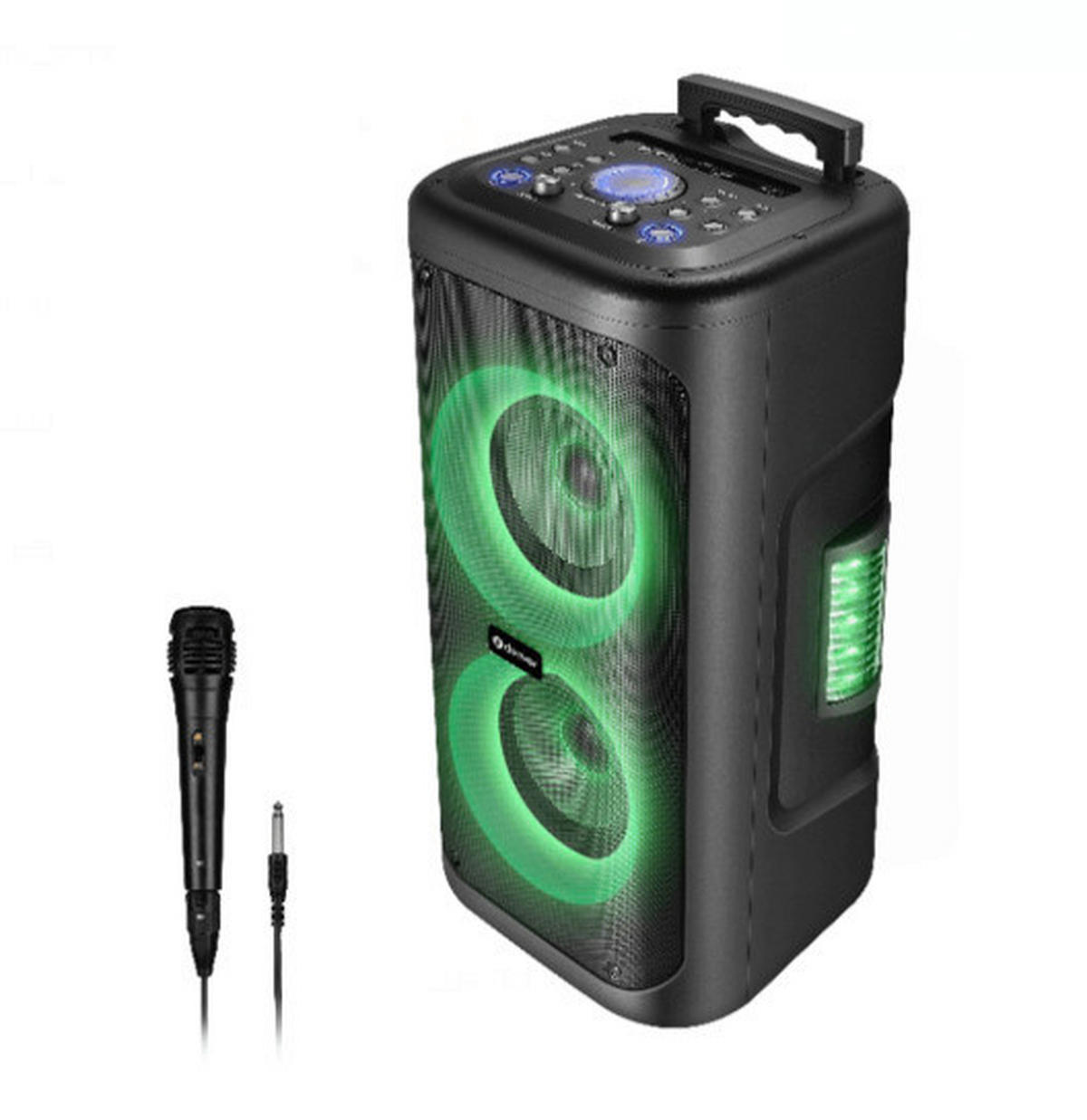 Denver Trolley Speaker TSP-353 schwarz B/H/T: ca. 30x62x28 cm Bluetooth-Trolley-Speaker TSP-353 - schwarz (30,00/62,00/28,00cm) - Denver