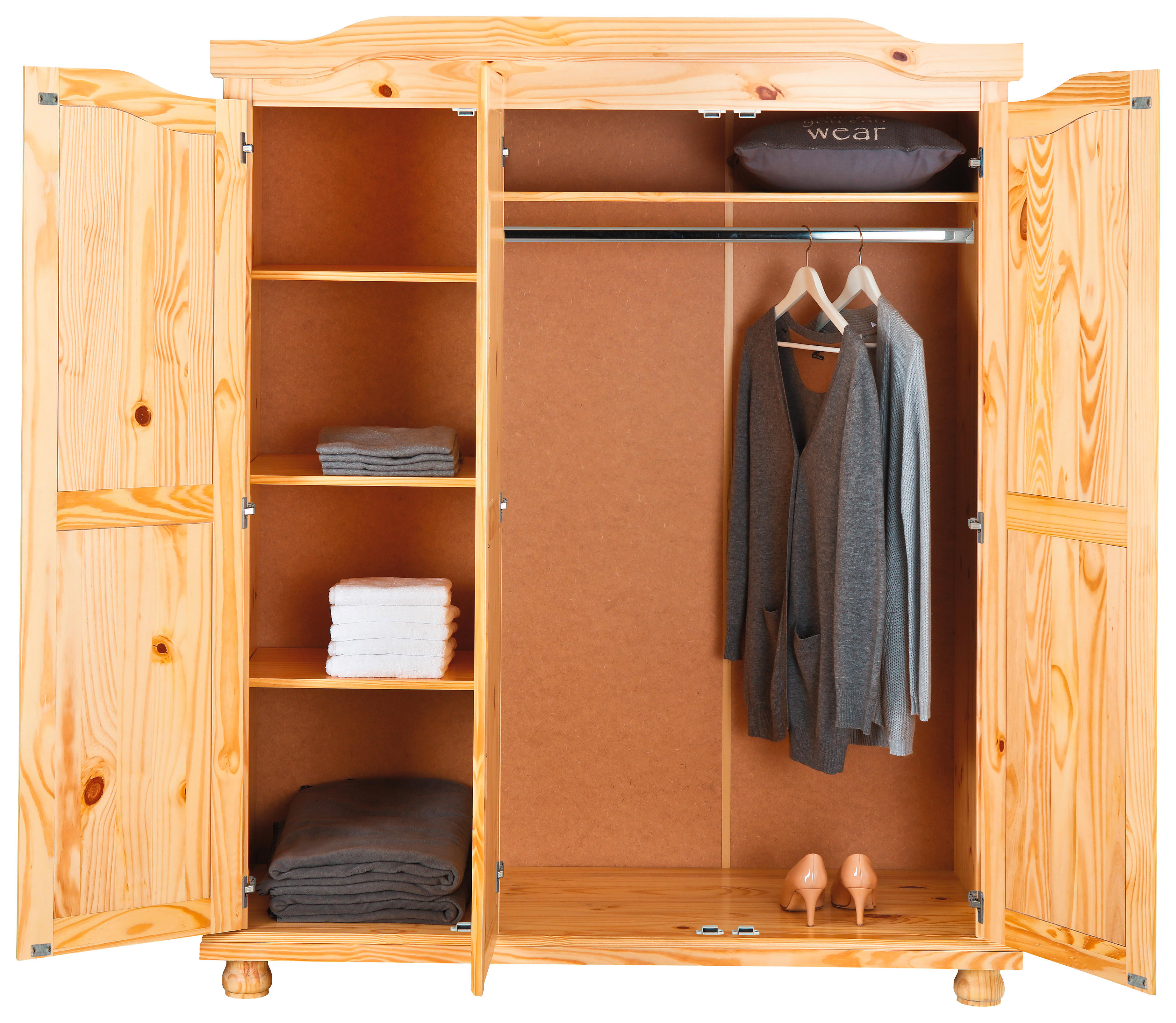 Kleiderschrank Bern natur B/H/T: ca. 150x180x56 cm Bern - natur (150,00/180,00/56,00cm) - Inter Link
