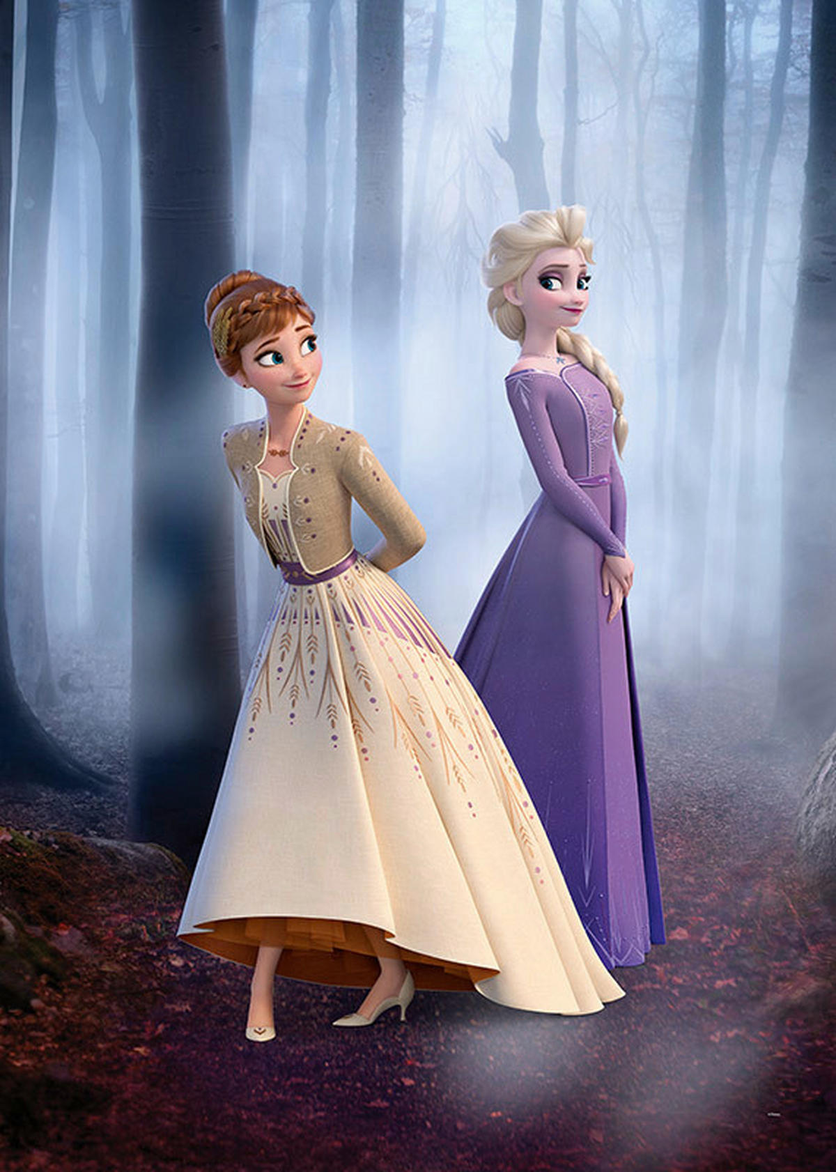 Komar Poster Frozen Wood Walk Disney B/L: ca. 50x70 cm Frozen Wood Walk - (50,00/70,00cm) - Komar