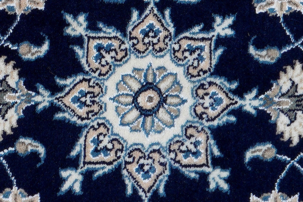 PersaTepp Teppich Nain 12La beige B/H/L: ca. 69x1x139 cm Nain 12La - blau/beige (139,00/69,00/1,00cm) - PersaTepp