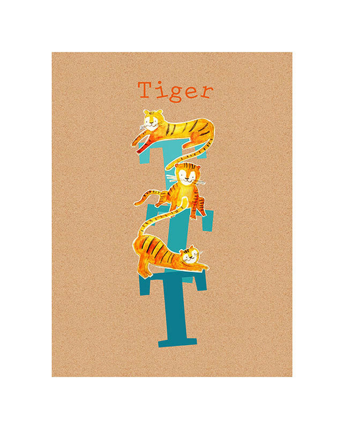 Komar Poster ABC Animal T Buchstaben B/L: ca. 40x50 cm ABC Animal T - (40,00/50,00cm) - Komar
