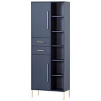 Hochschrank Kent dunkelblau B/H/T: ca. 67,1x184,3x33,1 cm Kent - dunkelblau (67,10/184,30/33,10cm) - Möbelpartner