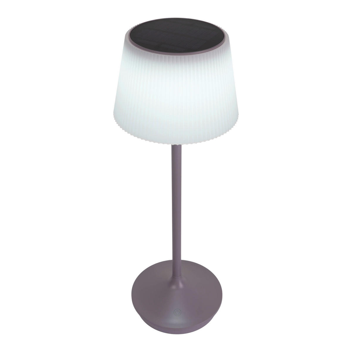 LED-Solar-Tischleuchte violett Kunststoff Metall B/H/T/D: ca. 13x38x13x13 cm EMMI - violett (13,00/38,00/13,00cm) - Näve Leuchten