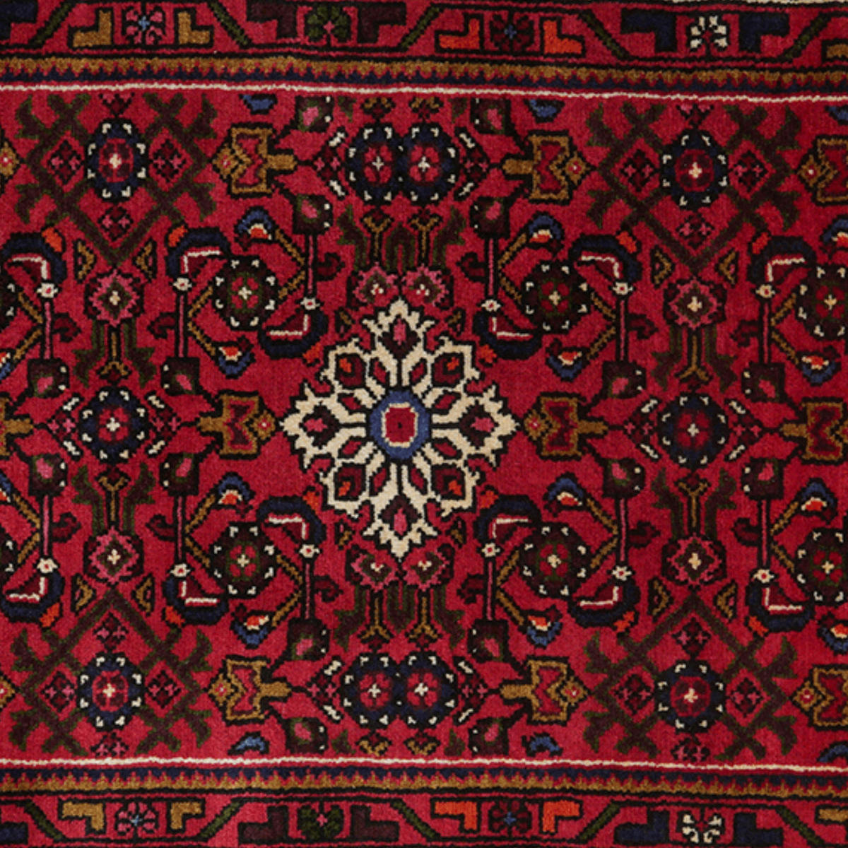 PersaTepp Teppich Hosseinabad rot B/L: ca. 94x318 cm Hosseinabad - rot (94,00/318,00cm) - PersaTepp