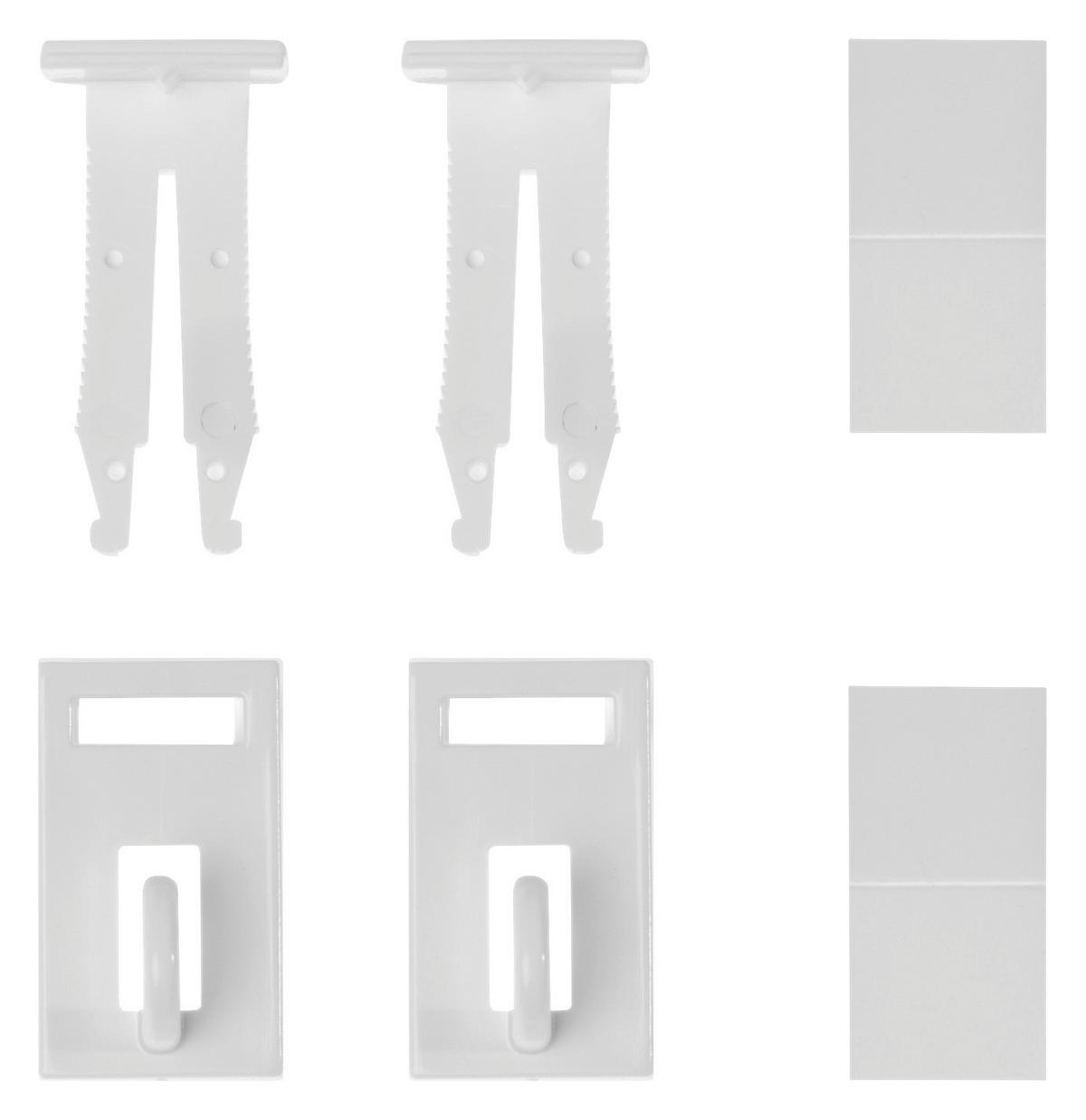 Fensterhaken für Dekoration weiß 2 Packstücke Fensterhaken_Deko_Klemmfix - weiß - LICHTBLICK