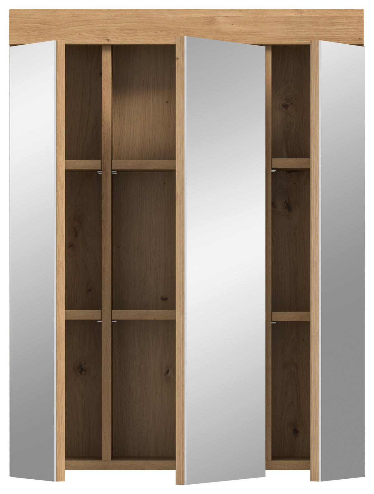Spiegelschrank Scout Eiche Artisan Nachbildung salbei Nachbildung B/H/T: ca. 60x79x18 cm Scout - Eiche/salbei (60,00/79,00/18,00cm) - xonox.home
