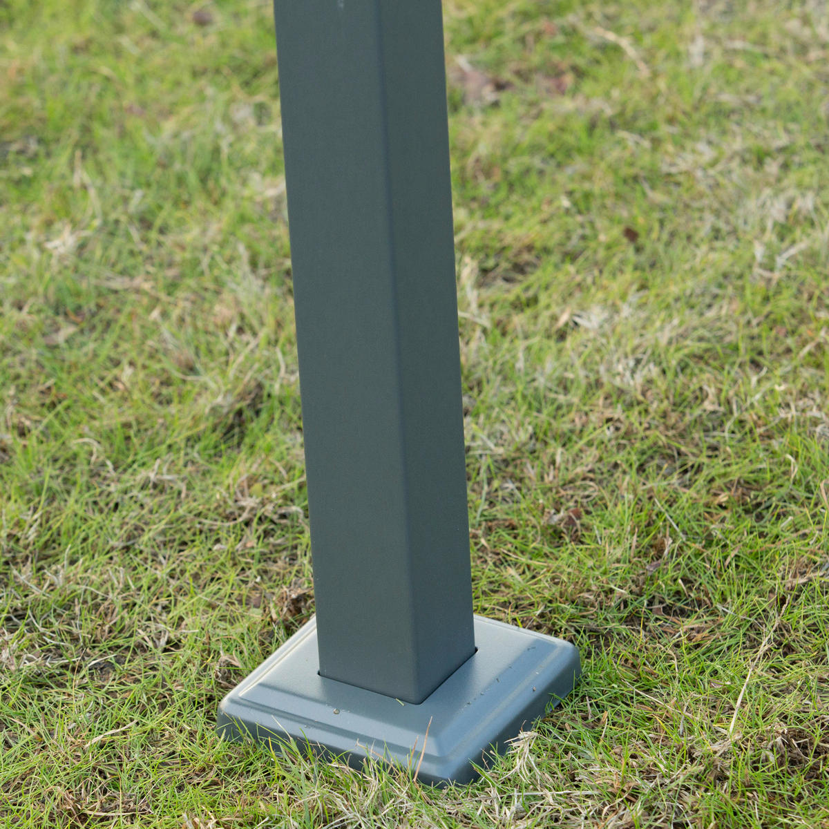 Outsunny Pergola grau Metall B/L: ca. 206x290 cm Pergola - grau (206,00/290,00cm) - Outsunny