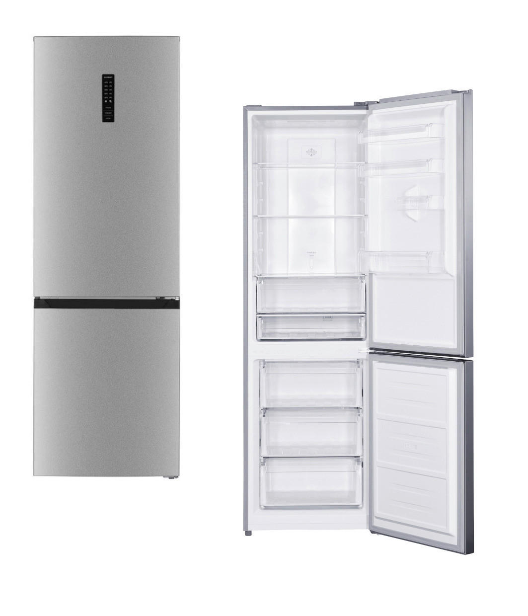 PKM Kühl-/Gefrierkombination Inox B/H/T: ca. 60x193,5x67,5 cm Kühl-/Gefrierkombi KG347DNFDIX - Inox (60,00/193,50/67,50cm) - PKM