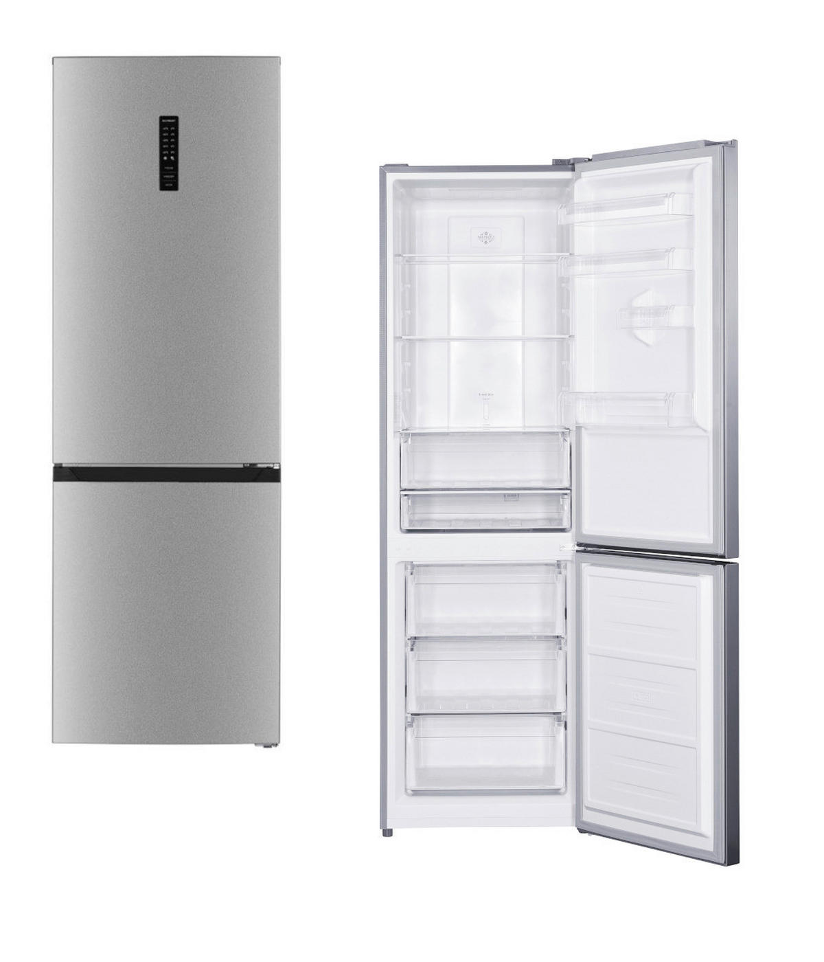 PKM Kühl-/Gefrierkombination Inox B/H/T: ca. 60x193,5x67,5 cm Kühl-/Gefrierkombi KG347DNFDIX - Inox (60,00/193,50/67,50cm) - PKM