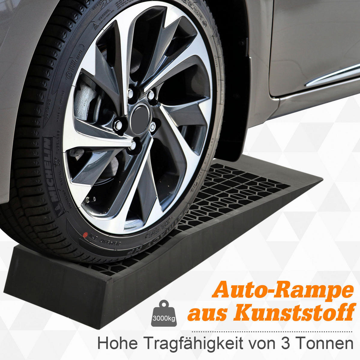 HOMCOM Haushaltshelfer schwarz Kunststoff B/H/L: ca. 19,5x70x7,8 cm Laderampe - schwarz (7,80/19,50/70,00cm) - HOMCOM