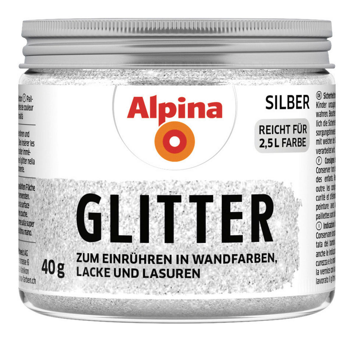 Alpina Alpina Glitter Glitter_Silber_Alpina 40g - silber - Alpina