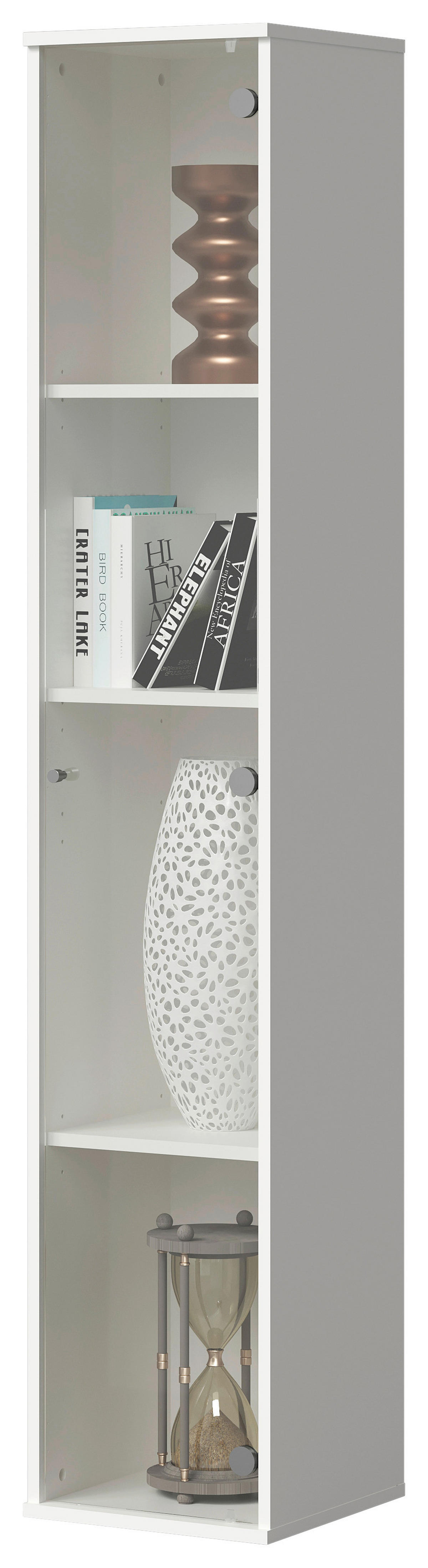 Vitrine  weiß B/H/T: ca. 32x171x33 cm Bora_112_Vitrine 109-112 - weiß (32,00/171,00/33,00cm)