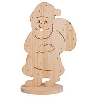 Näve Leuchten LED-Dekoleuchte Santa natur Holz B/H/T: ca. 13x49x31,5 cm Santa - natur (13,00/49,00/31,50cm) - Näve Leuchten