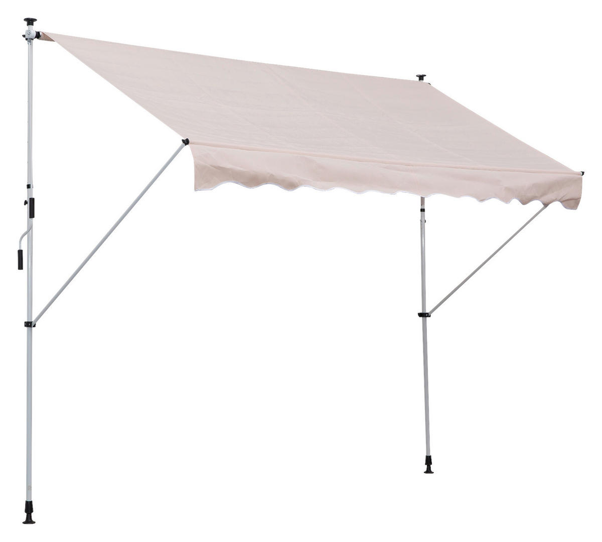 Klemm-Markise beige B/L: ca. 200x150 cm Klemmmarkise - beige (200,00/150,00cm) - Outsunny