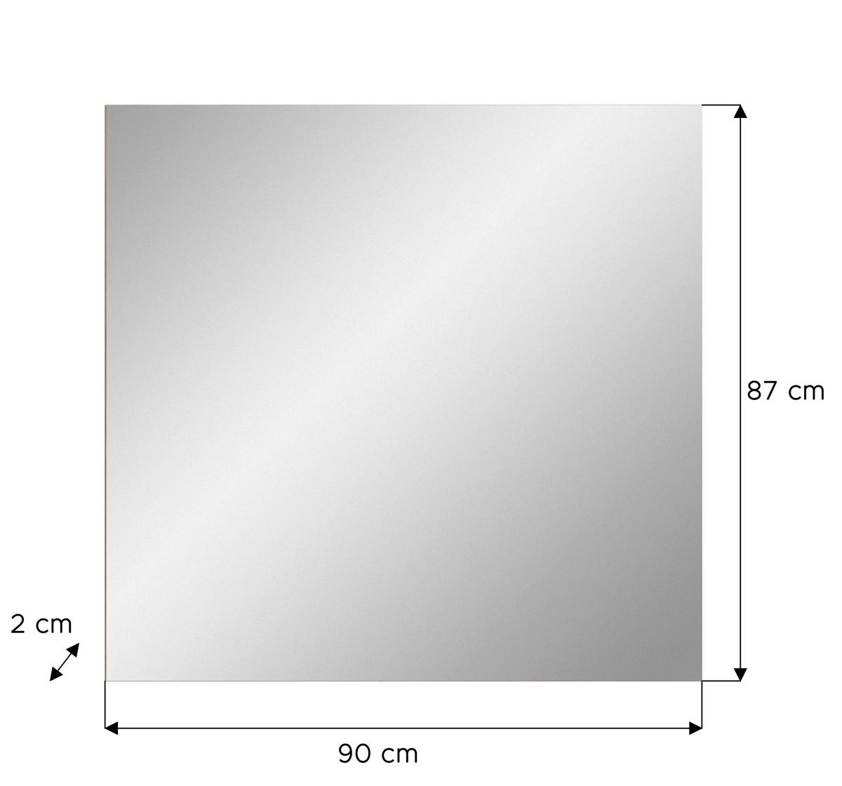 Garderobenspiegel SCOUT Spiegel B/H: ca. 90x87 cm SCOUT - (90,00/87,00cm) - xonox.home
