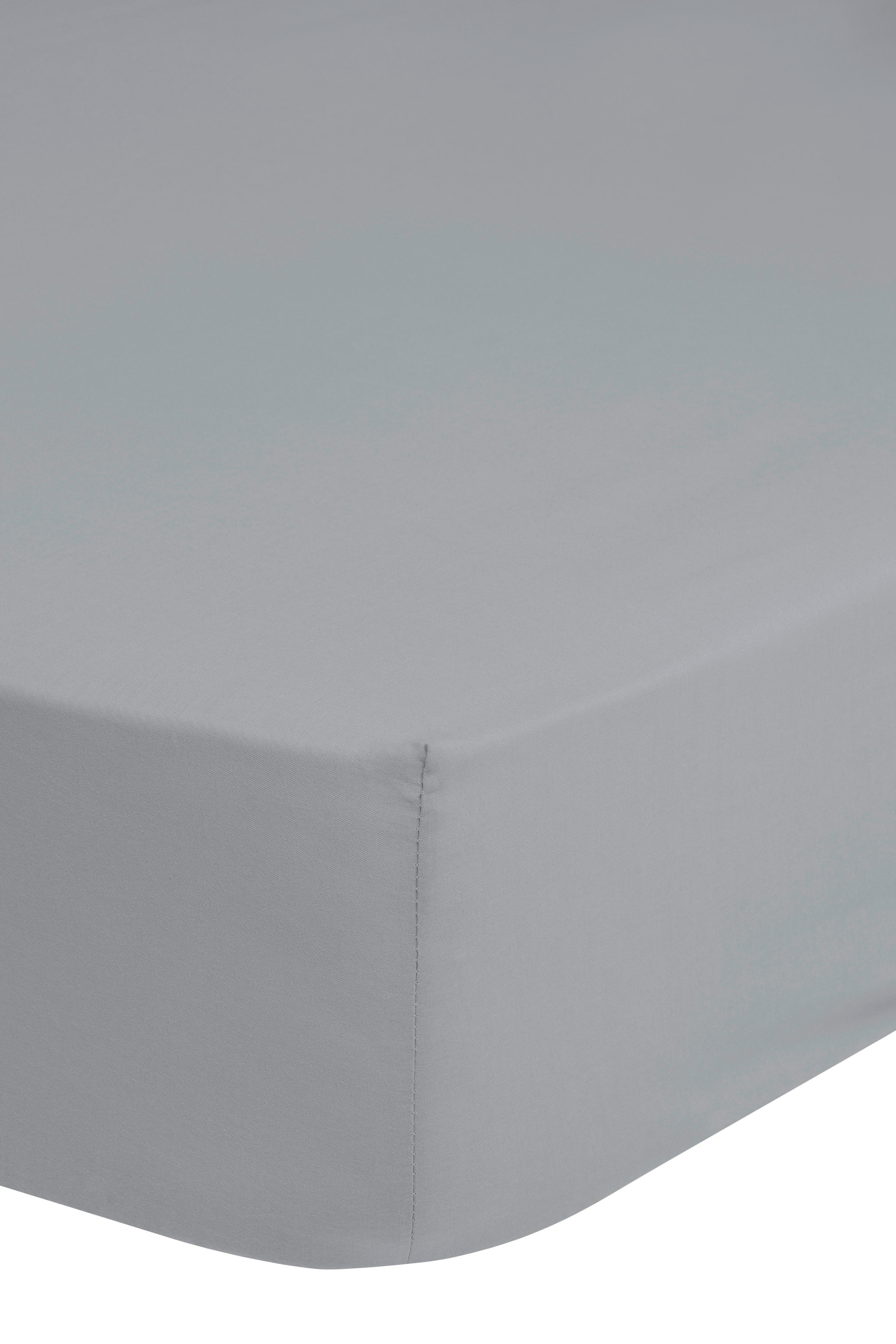 Jersey Spannbetttuch Spannbetttuch-Jersey 90x220cm - Silbergrau (90,00/220,00cm) - Good Morning