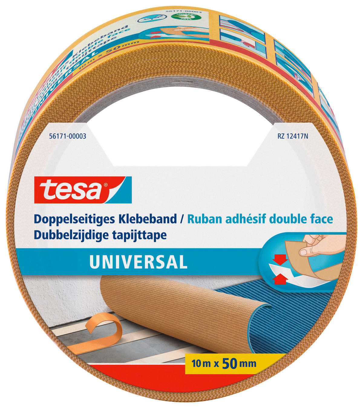 tesa Klebeband Universal B/L: ca. 5x1000 cm Universal - (5,00/1000,00cm) - tesa
