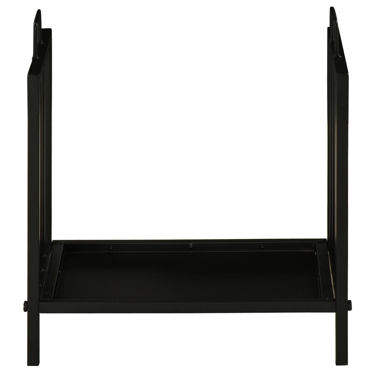 Outsunny Windfluss und hält das Holz trocken schwarz B/H/L: ca. 33x46x42 cm Kaminholzständer 842-209 - schwarz (42,00/33,00/46,00cm) - Outsunny