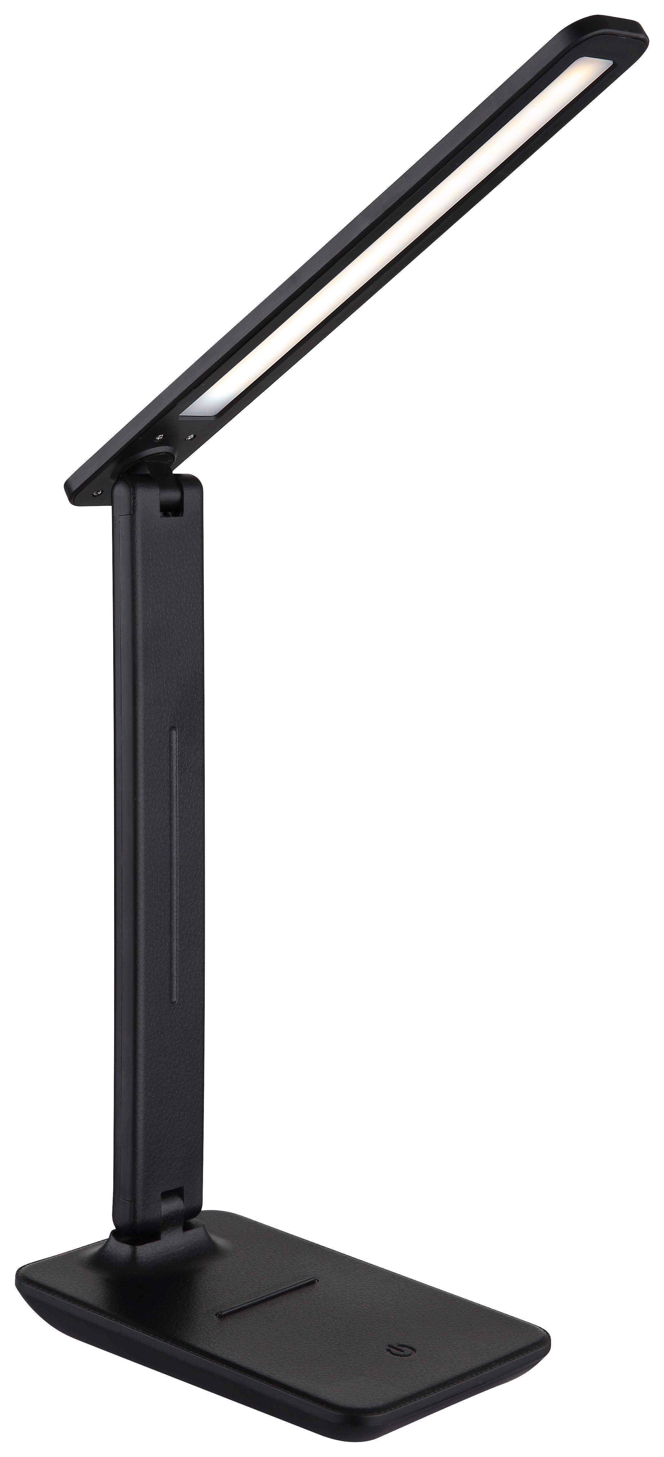 GLOBO LED-Tischleuchte BRIGHTON 58439SA schwarz Opal Kunststoff B/H/L: ca. 28x50x11,5 cm 1 Brennstellen BRIGHTON - schwarz/Opal (11,50/28,00/50,00cm) - GLOBO