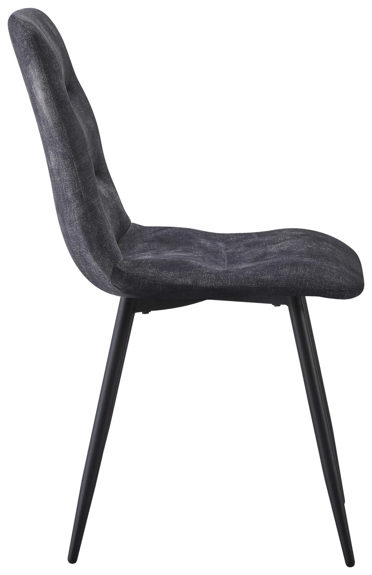 Stuhl Basti anthrazit Polyester B/H/T: ca. 45x87x43 cm Basti - schwarz/anthrazit (45,00/87,00/43,00cm)