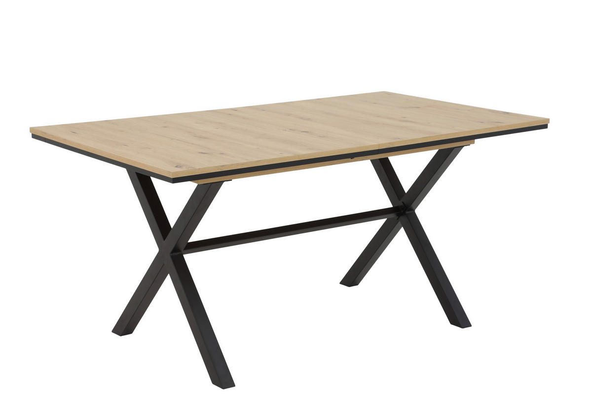 Essgruppe Karina Eiche anthrazit Microfaser B/H/T: ca. 200x76x90 cm Karina - Eiche/anthrazit (200,00/76,00/90,00cm) - Hela