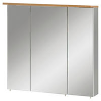 Spiegelschrank Padua grau Eiche Landhaus Nachbildung B/H/T: ca. 70,5x72,3x15,7 cm Padua - Eiche/grau (70,50/72,30/15,70cm) - Möbelpartner