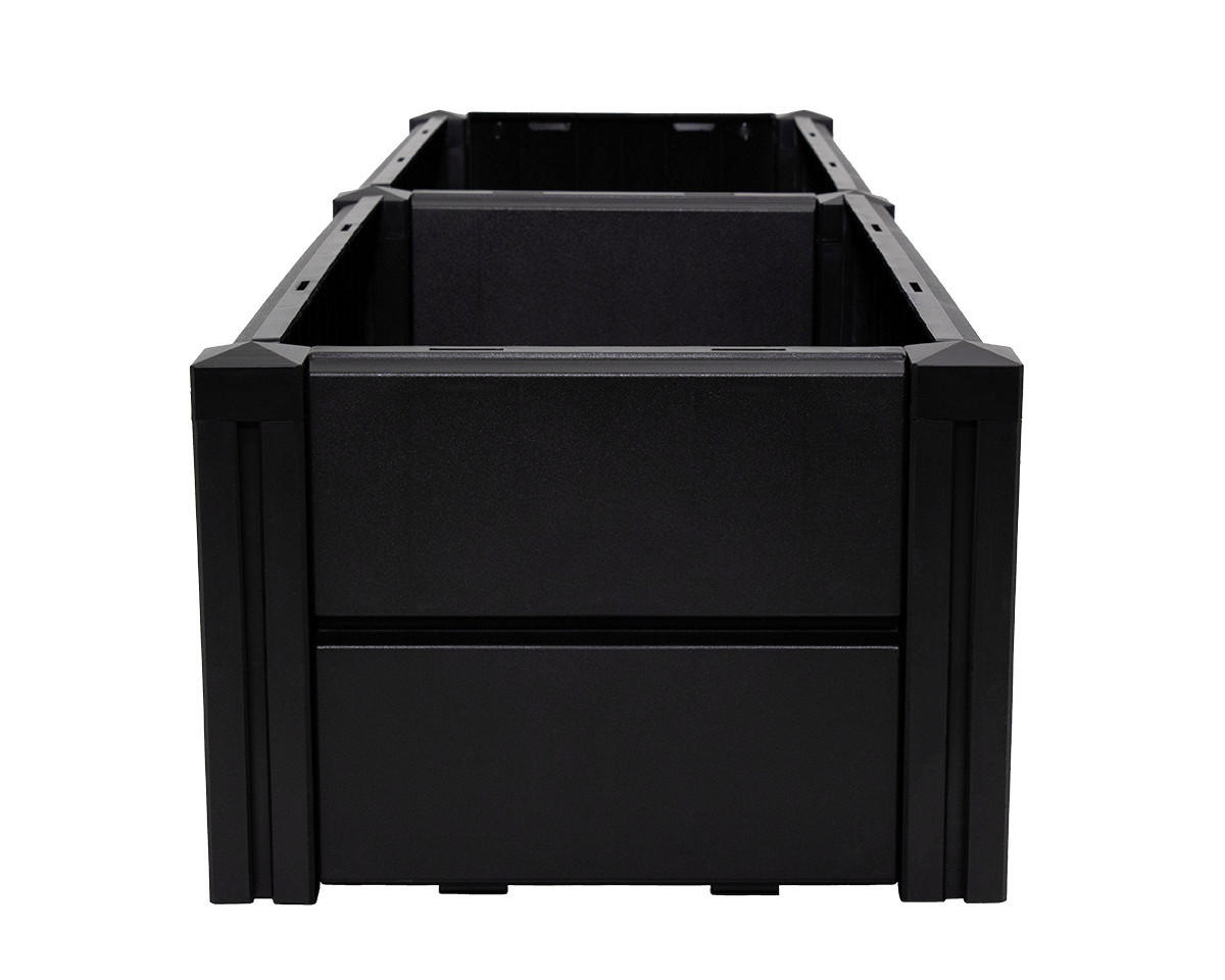 KHW Hochbeet Demeter L anthrazit Kunststoff B/H/T: ca. 158x31x44 cm Demeter L - anthrazit (158,00/31,00/44,00cm) - KHW