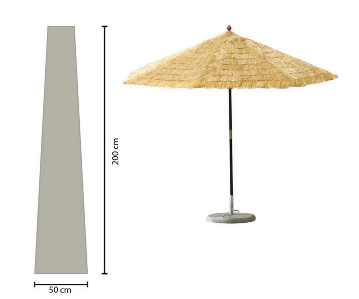 Grasekamp Schirmhülle weiß Kunststoff H/L: ca. 50x200 cm Schirmhülle_200x50cm - weiß (200,00cm) - Grasekamp