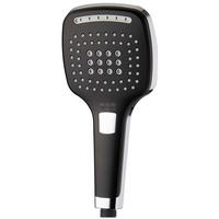 Handbrause schwarz B/H/L: ca. 4x12x26 cm Handbrause_Square-3_Pocoline - schwarz/Chrom (26,00/4,00/12,00cm) - POCOline