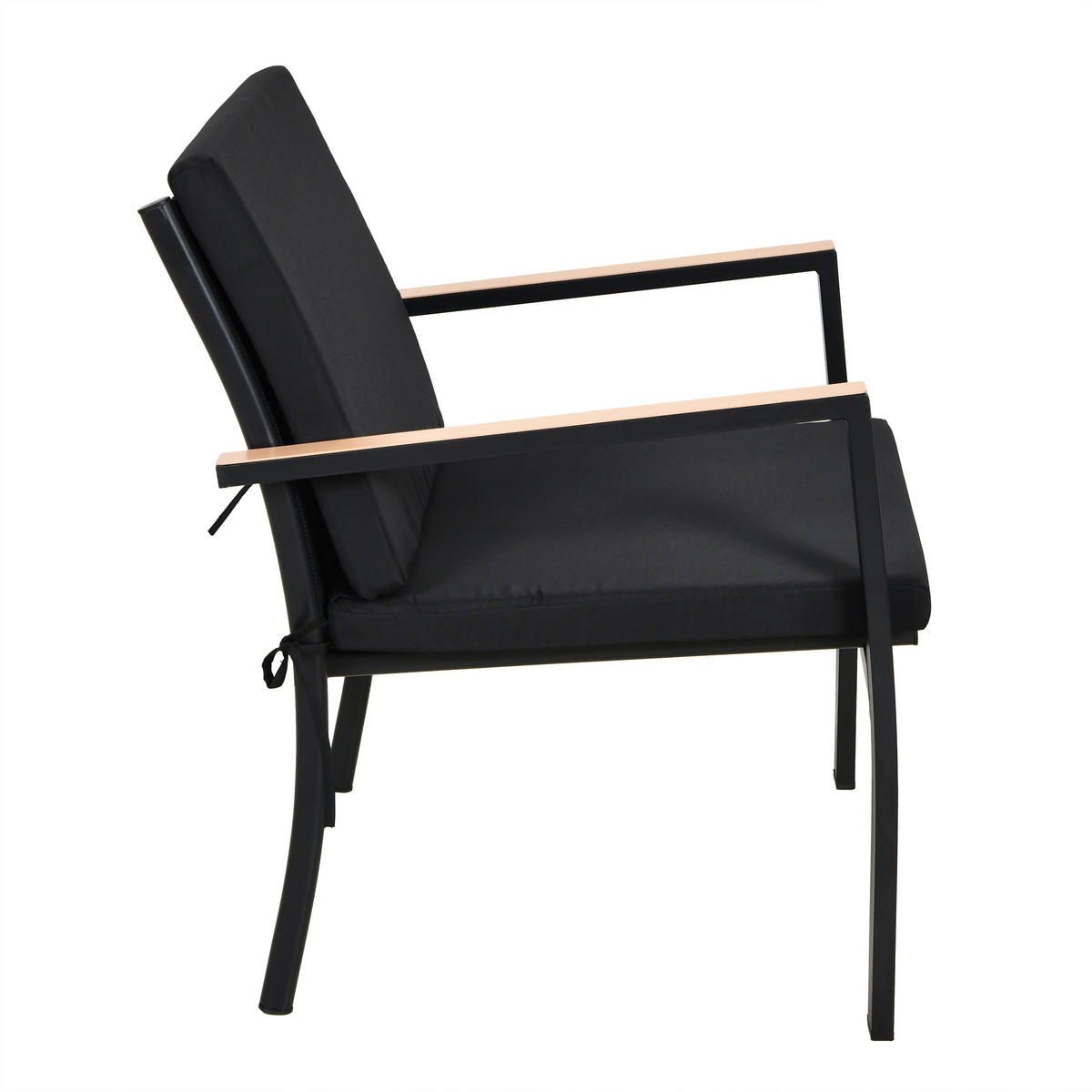 POCOline Gartensitzgruppe Grafon schwarz Stahl Grafon - schwarz - POCOline