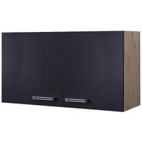 Hängeschrank Elva anthrazit strukturiert B/H/T: ca. 100x54,8x32 cm Elva - Eiche/anthrazit (100,00/54,80/32,00cm) - Flex-Well