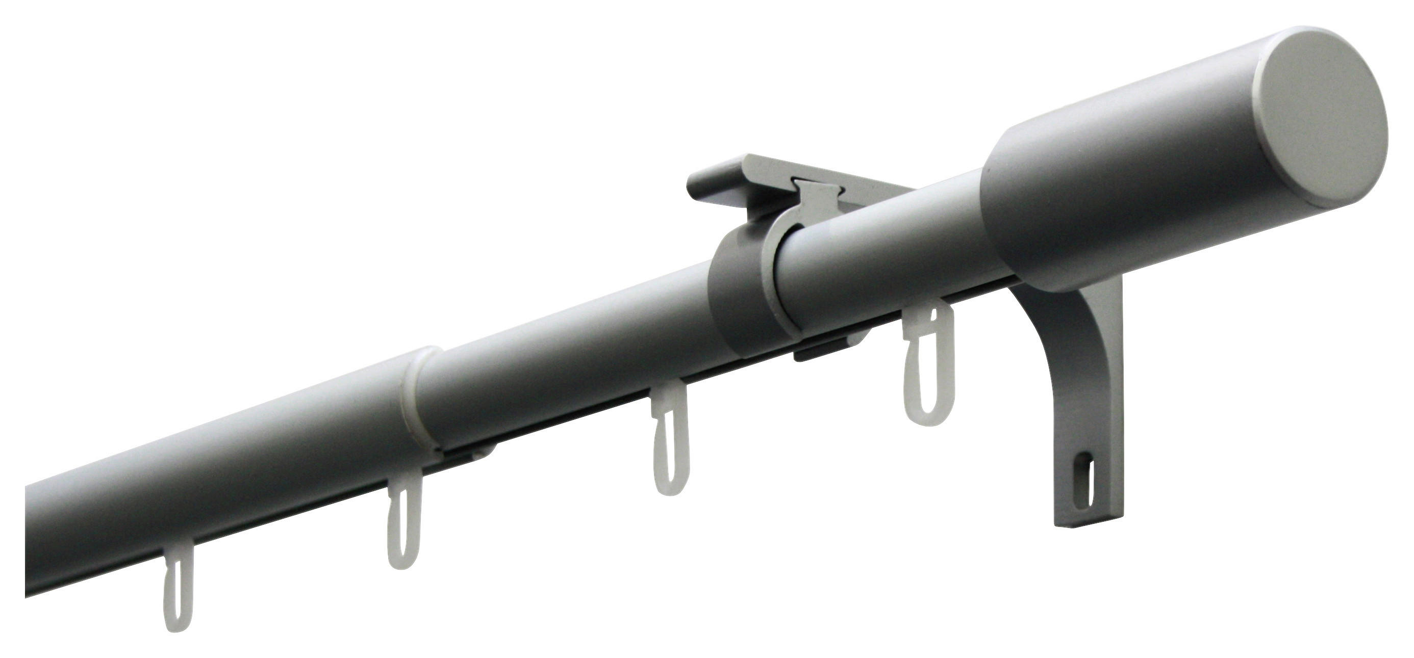 Stilgarnituren Zylinder silber Metall D: ca. 2,2 cm ausziehbar von ca. 100 bis 190 cm 1.0 Läufe Zylinder - silber (2,20cm) - Boviva