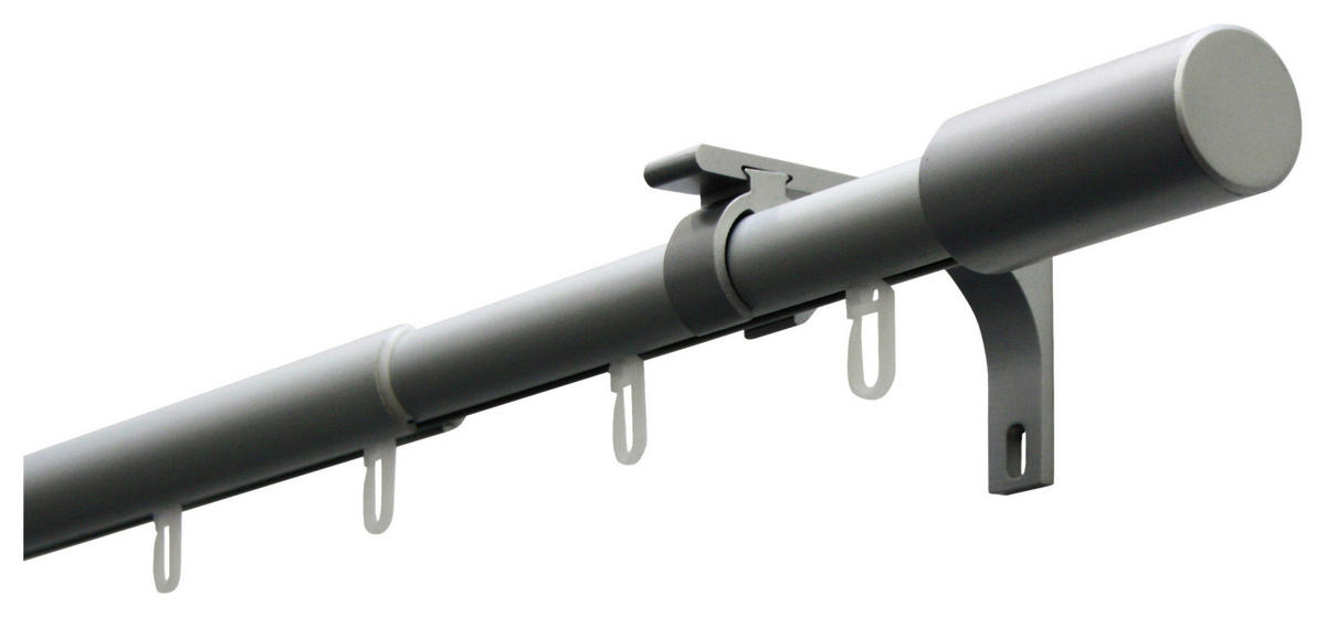 Stilgarnituren Zylinder silber Metall D: ca. 2,2 cm ausziehbar von ca. 100 bis 190 cm 1.0 Läufe Zylinder - silber (2,20cm) - Boviva