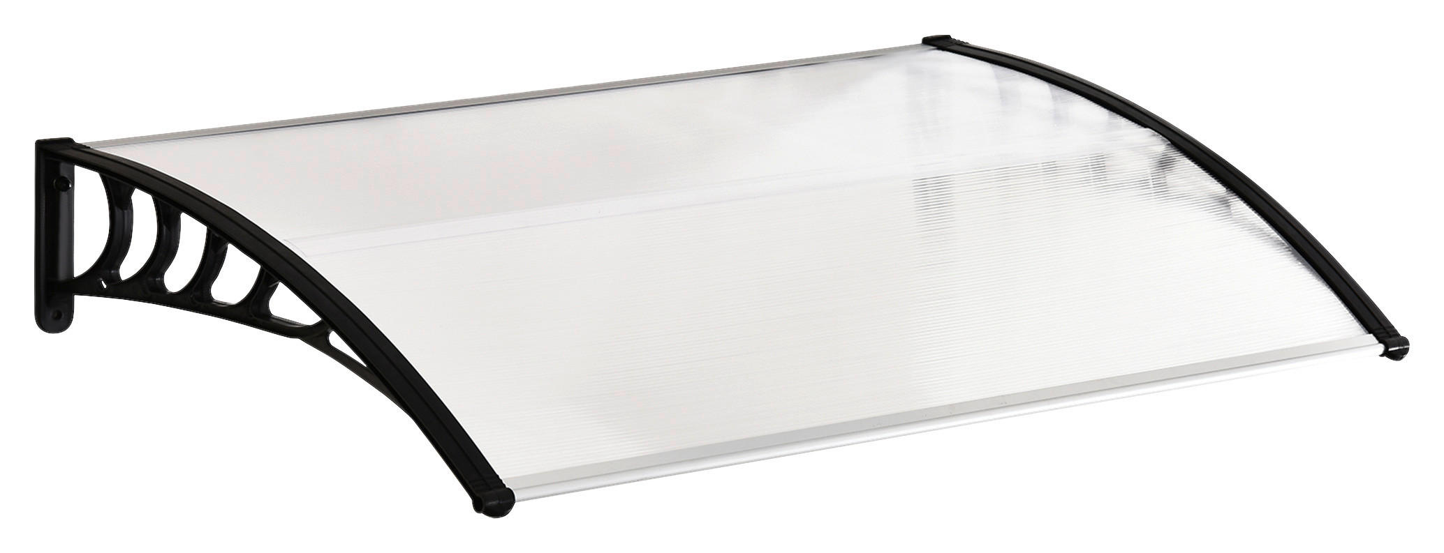 Outsunny Vordach weiß B/H/L: ca. 122x24x89 cm Vordach - weiß (89,00/122,00/24,00cm) - Outsunny