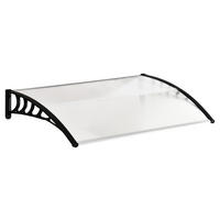 Outsunny Vordach weiß B/H/L: ca. 122x24x89 cm Vordach - weiß (89,00/122,00/24,00cm) - Outsunny