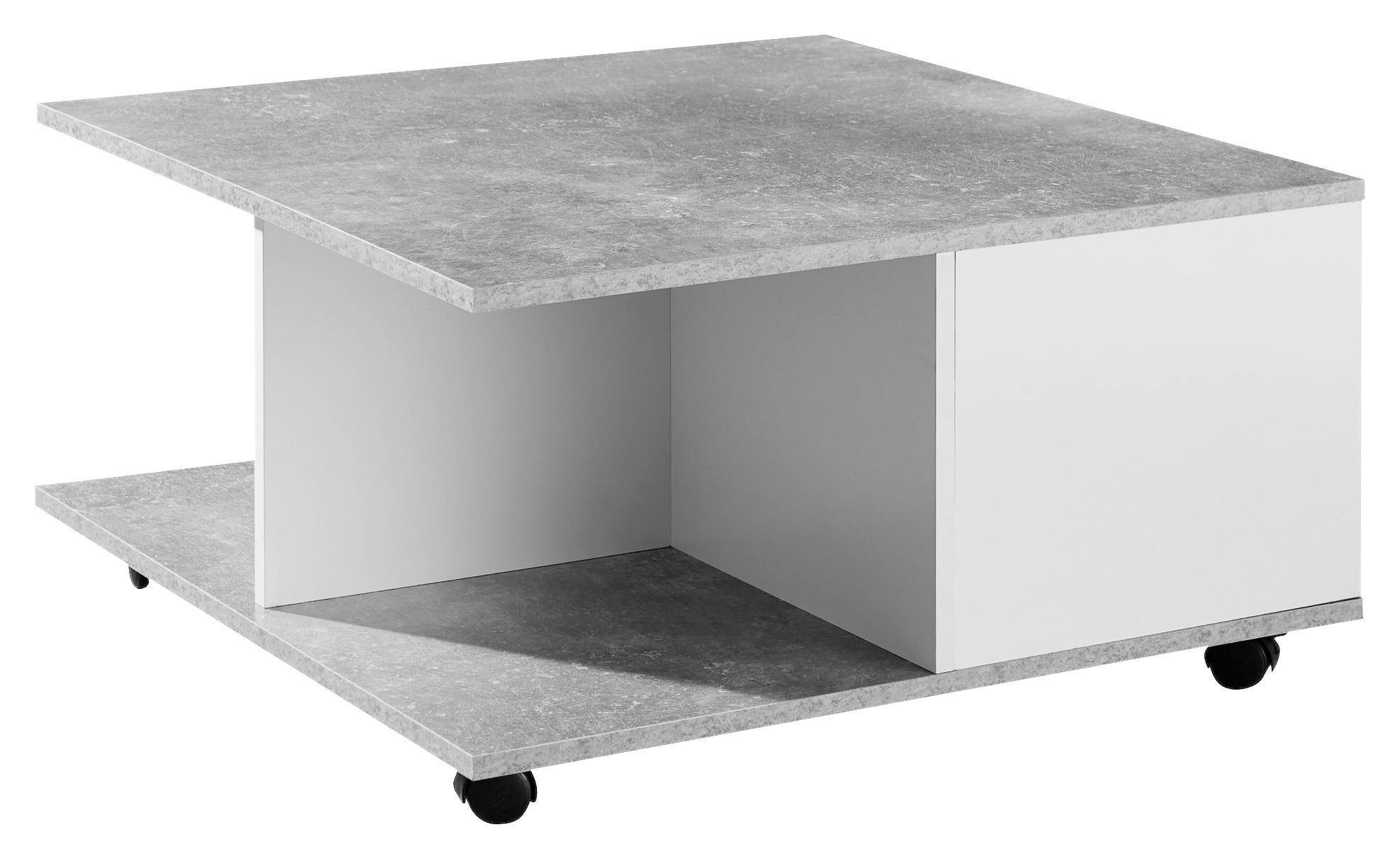 Couchtisch weiß B/H/T: ca. 70x36x70 cm Couchtisch - weiß (70,00/36,00/70,00cm) - Wohnling