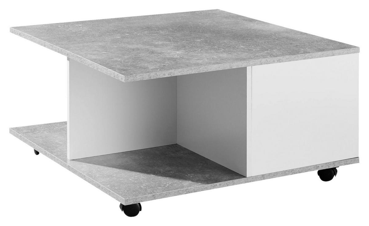 Couchtisch weiß B/H/T: ca. 70x36x70 cm Couchtisch - weiß (70,00/36,00/70,00cm) - Wohnling