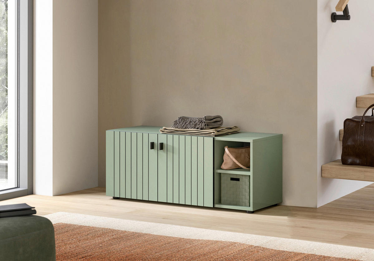 Sitzbank STATION grün B/H/T: ca. 106x43x37 cm STATION - grün (106,00/43,00/37,00cm) - xonox.home