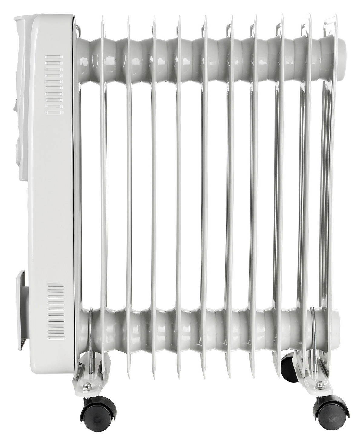 Ölradiator weiß Kunststoff Metall B/H/L: ca. 24x54,5x45 cm ca. 2000 W Ölradiator HO-128422 - weiß (45,00/24,00/54,50cm)