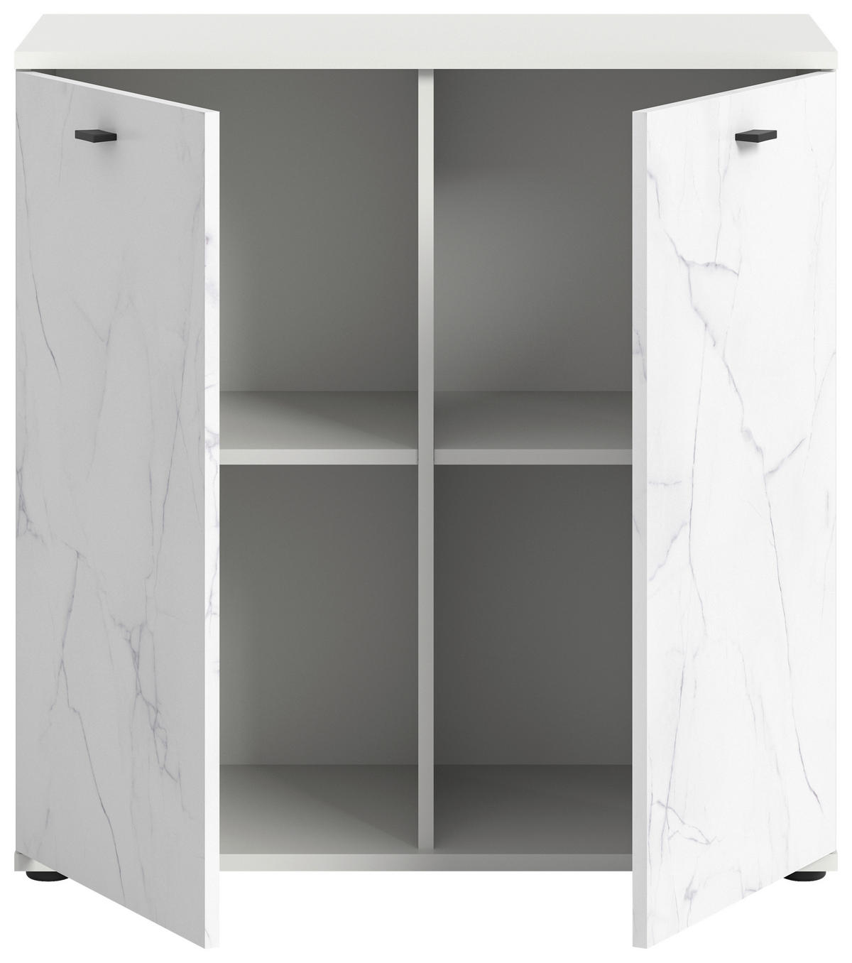 Kommode Stone weiß Marmoroptik B/H/T: ca. 86x88x41 cm Stone - weiß/Marmoroptik (86,00/88,00/41,00cm)