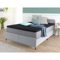 Spannbetttuch Spannbetttuch_Topper schwarz - schwarz (160,00/200,00cm)