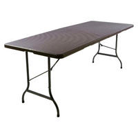 VCM Gartentisch braun Metall B/H/L: ca. 70x75x180 cm Gartentisch - braun (180,00/70,00/75,00cm) - VCM