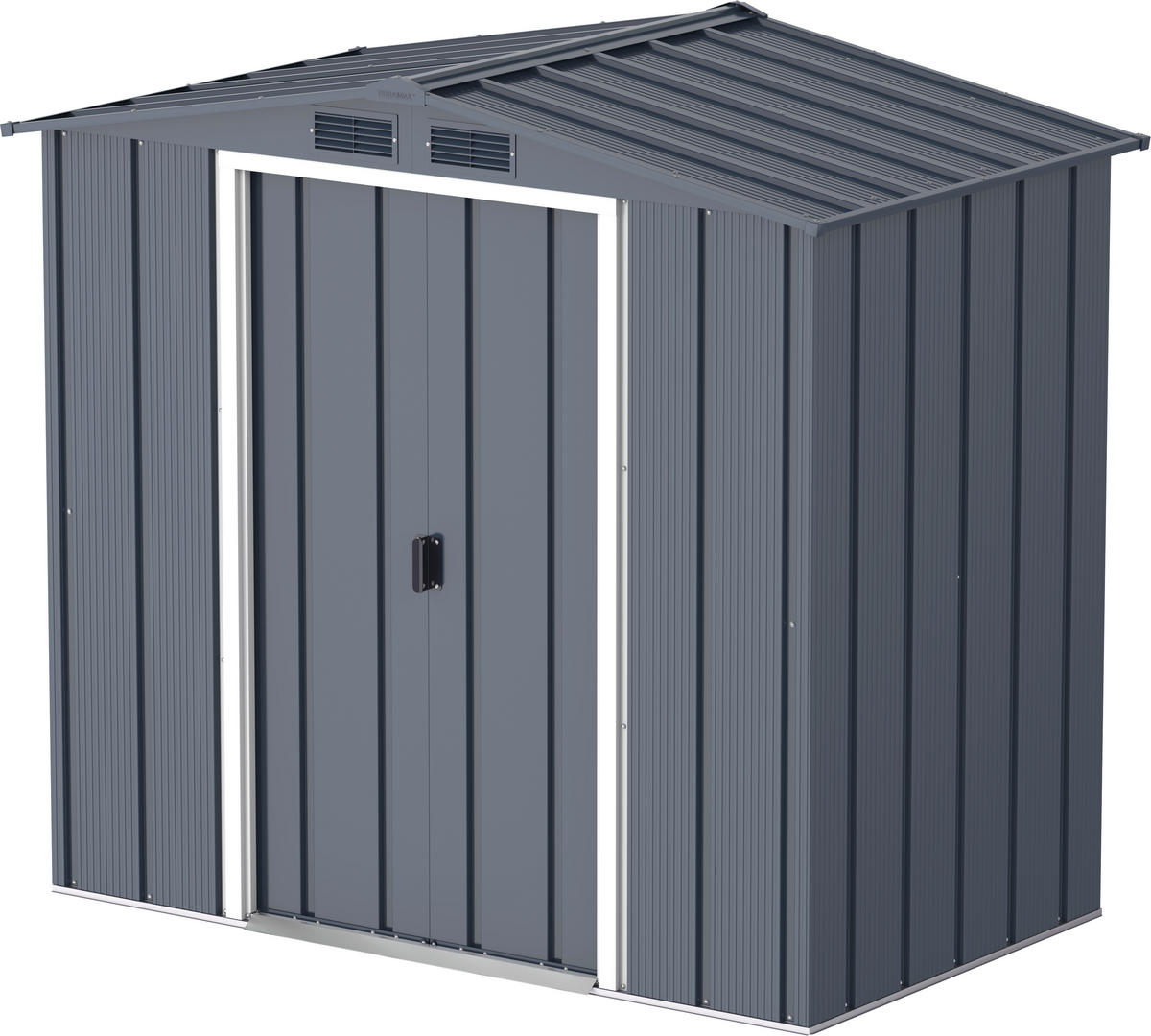 VCM Gerätehaus anthrazit B/H/L: ca. 202x181x113 cm Gerätehaus mit Schiebetür - anthrazit (113,00/202,00/181,00cm) - VCM