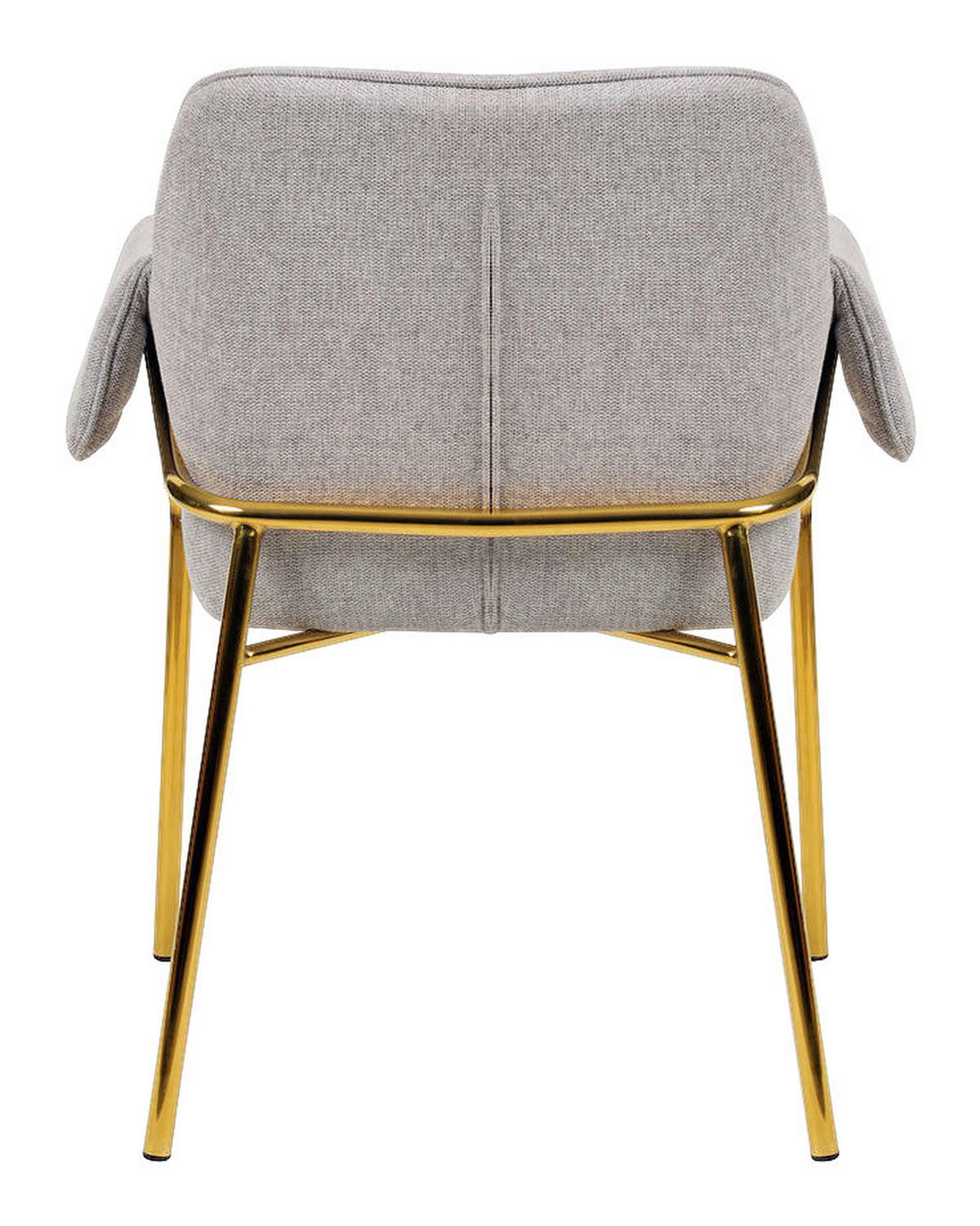 Stuhl Kelsey 101 grau Microfaser B/H/T: ca. 69x82,5x60 cm Kelsey 101 - gold/grau (69,00/82,50/60,00cm) - 360 Living
