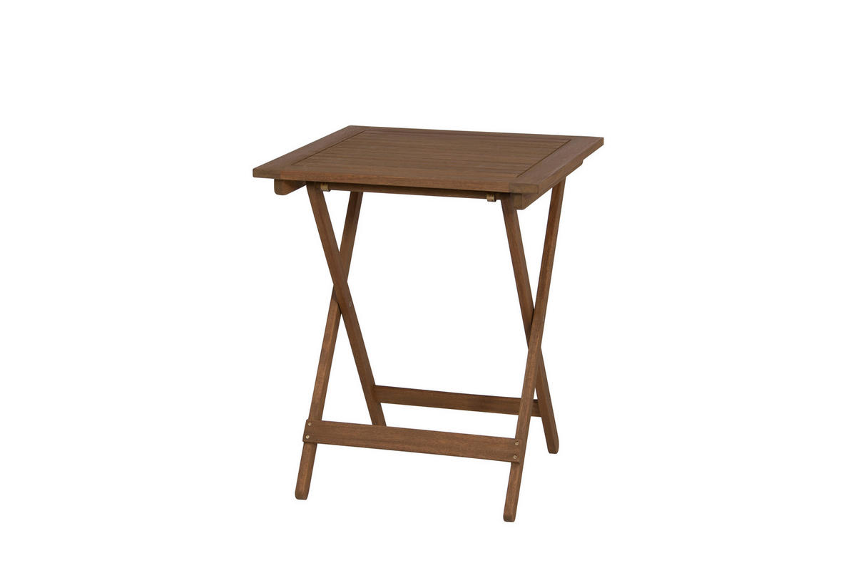 Gardamo Gartenmöbelauflage ALMERIA braun Akazie B/H/L: ca. 60x72x60 cm ALMERIA - braun (60,00/60,00/72,00cm) - Gardamo