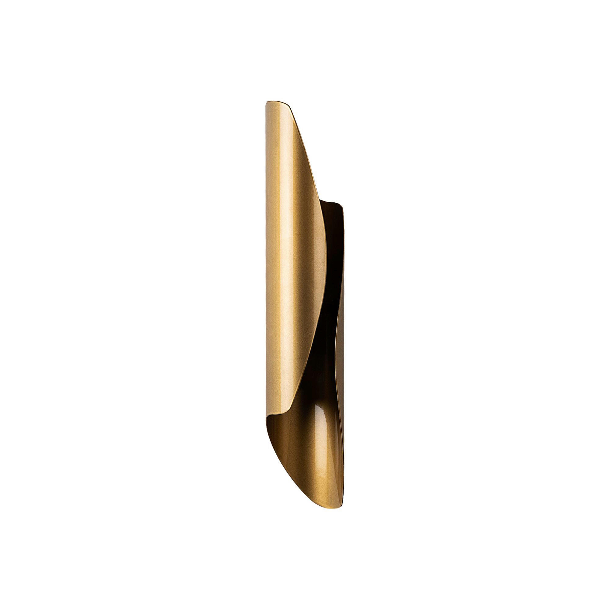 Opviq Wandleuchte gold Metall B/H/L: ca. 40x11x8 cm G9 2 Brennstellen Flare - gold (8,00/40,00/11,00cm) - Opviq