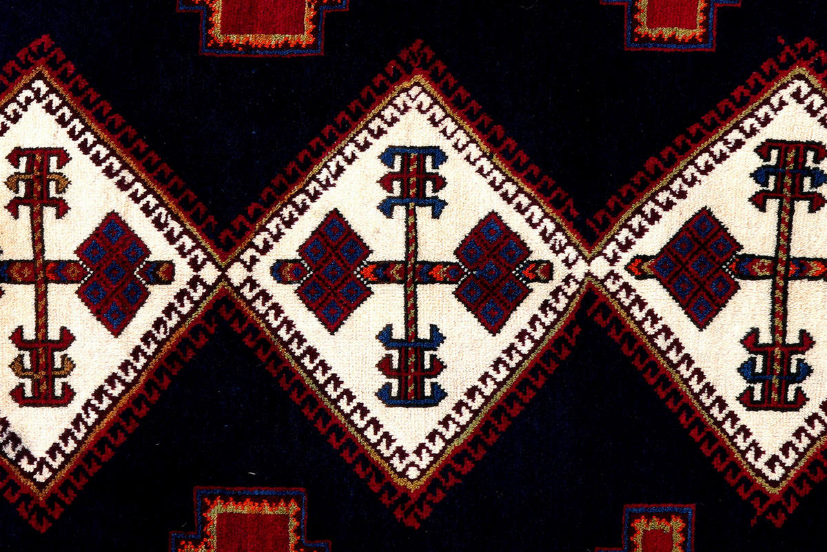 PersaTepp Teppich Afshar blau B/H/L: ca. 159x1x233 cm Afshar - blau/beige (233,00/159,00/1,00cm) - PersaTepp