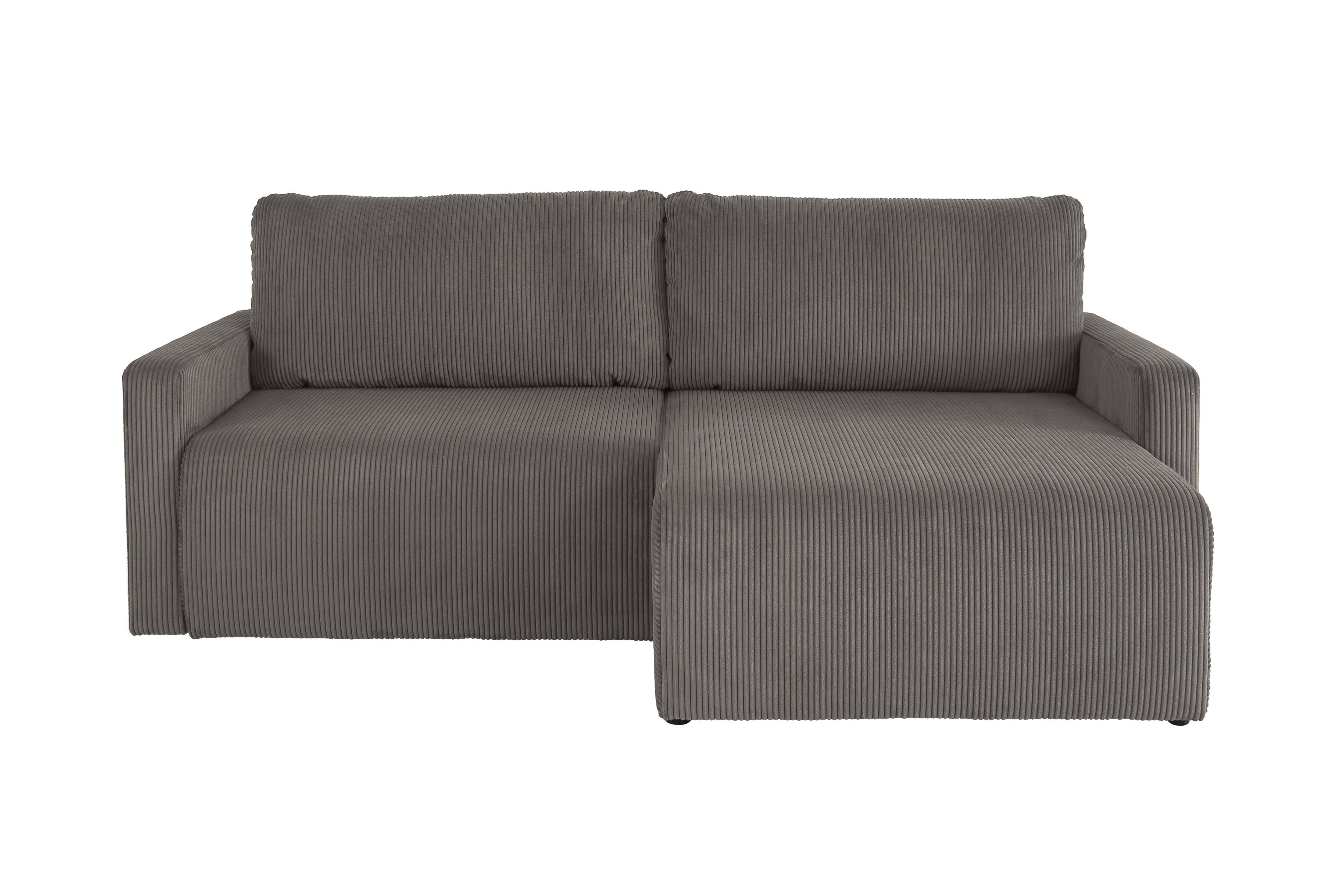 Thumbnail - Ecksofa mit Bettfunktion und Bettkasten Microfaser B/H/T: ca. 227x92x146 cm